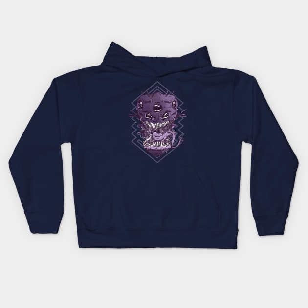 Alien Monster Head Kids Hoodie by LR_Collections